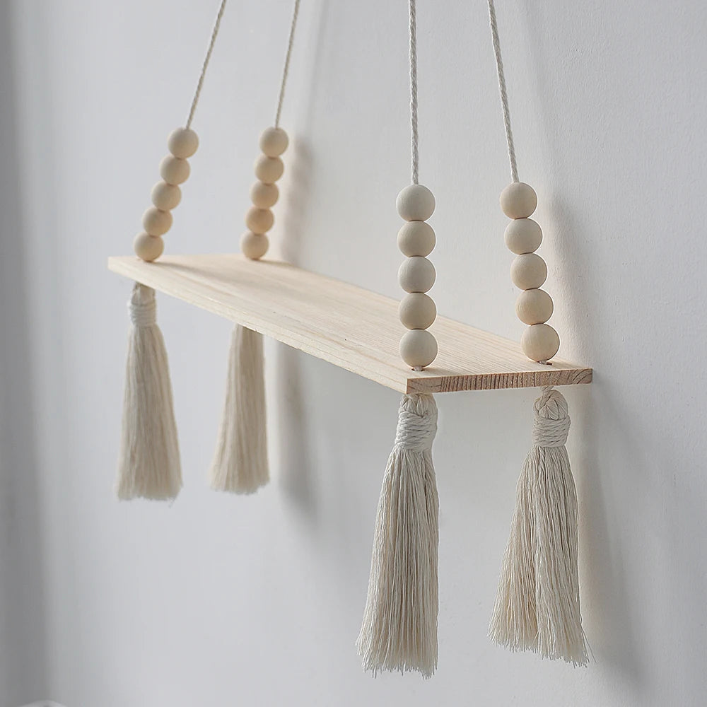 Macramé Wall Hanging Shelf Floating Wall Shelf