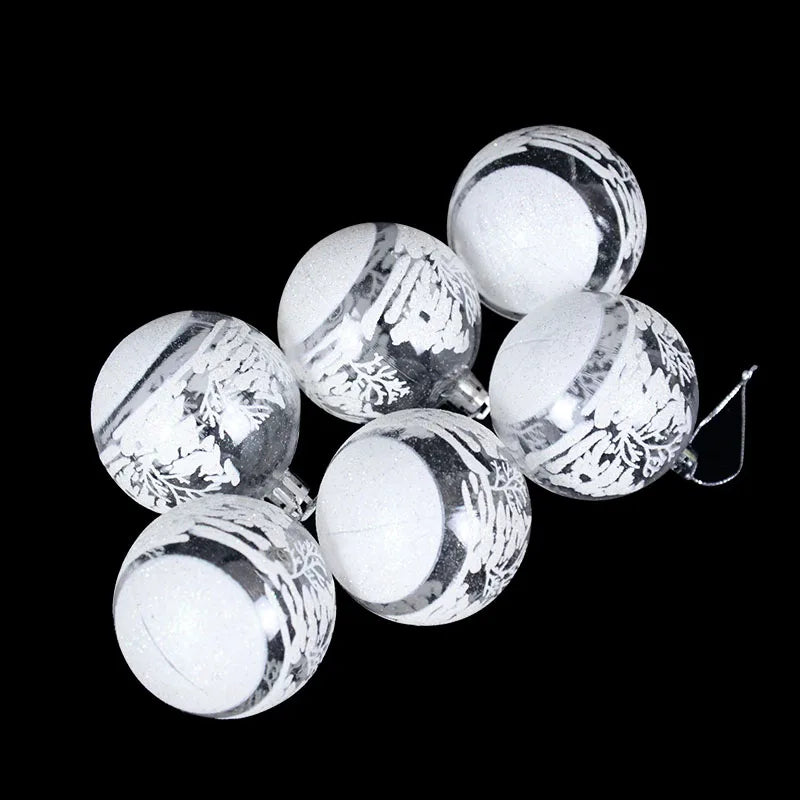Clear Hanging Baubles for Christmas Tree Decoration