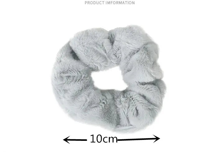 Women Pompom Hair Ties Elastic Hair Band