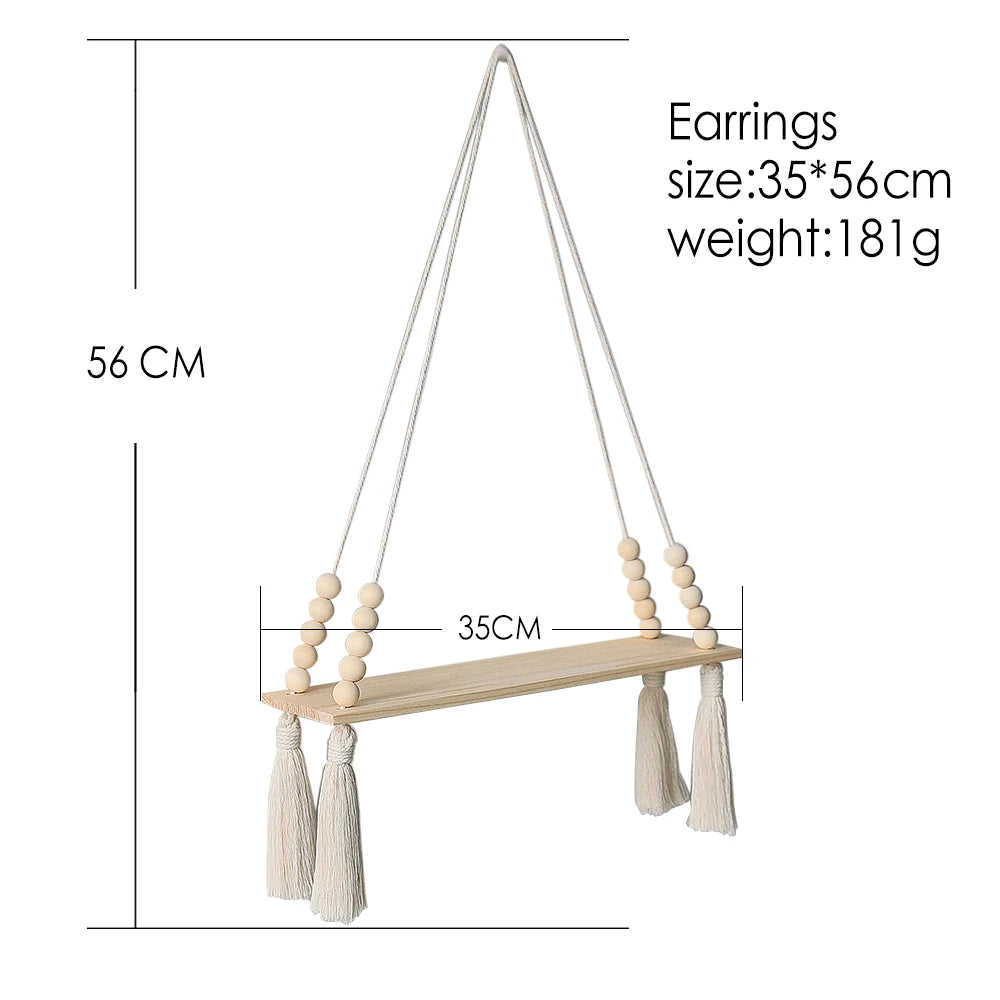 Macramé Wall Hanging Shelf Floating Wall Shelf