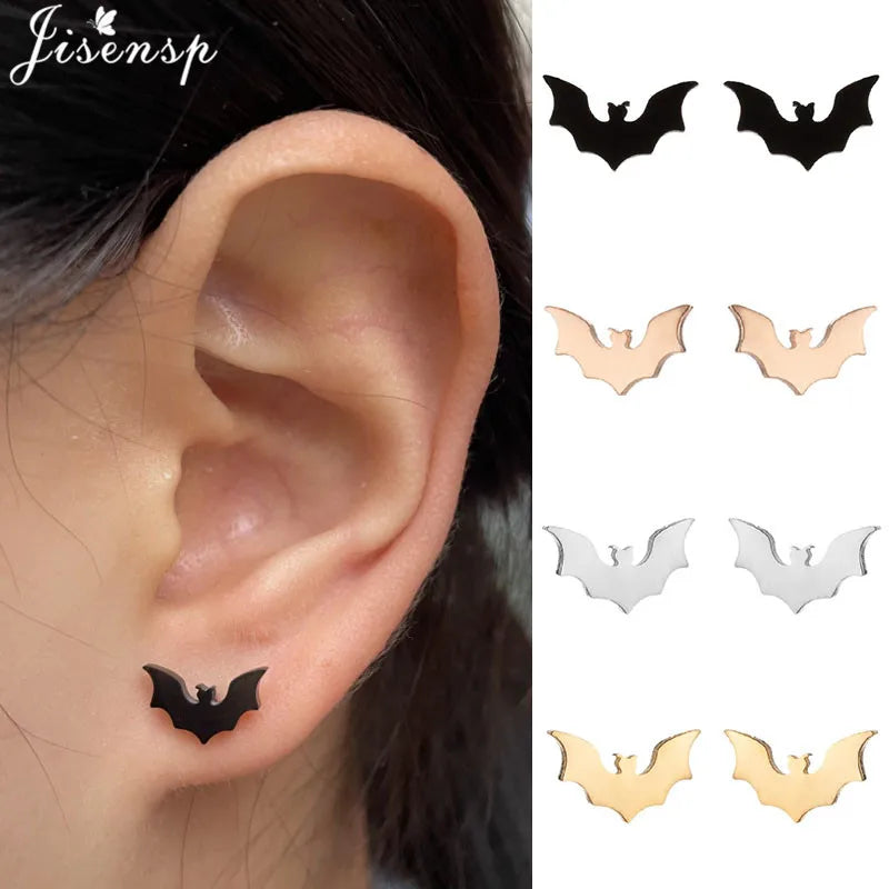 Bat Stud Earrings