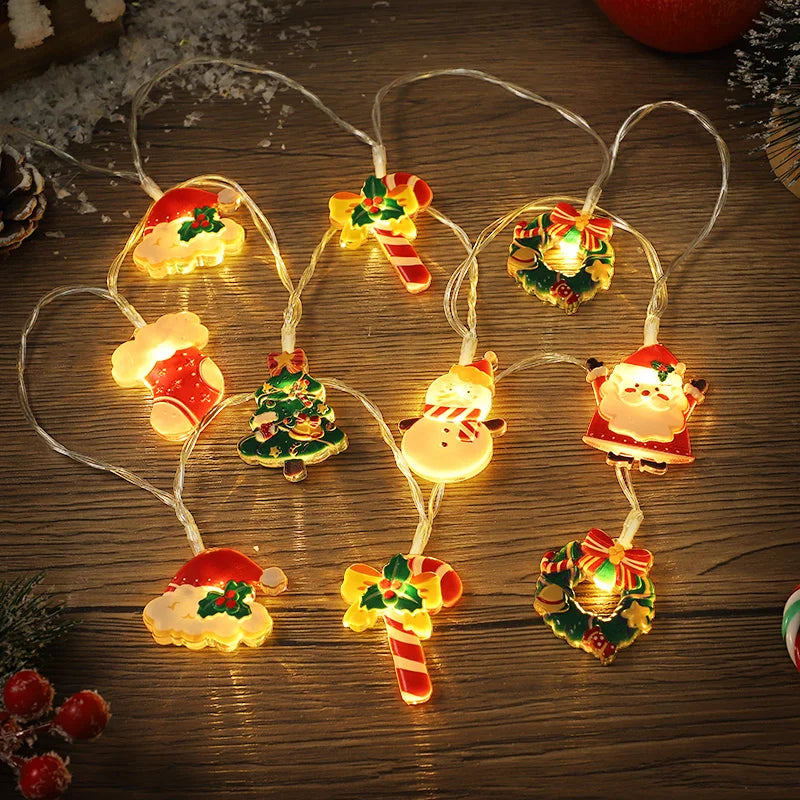 Christmas LED String Lights – Santa Claus & Gingerbread Man