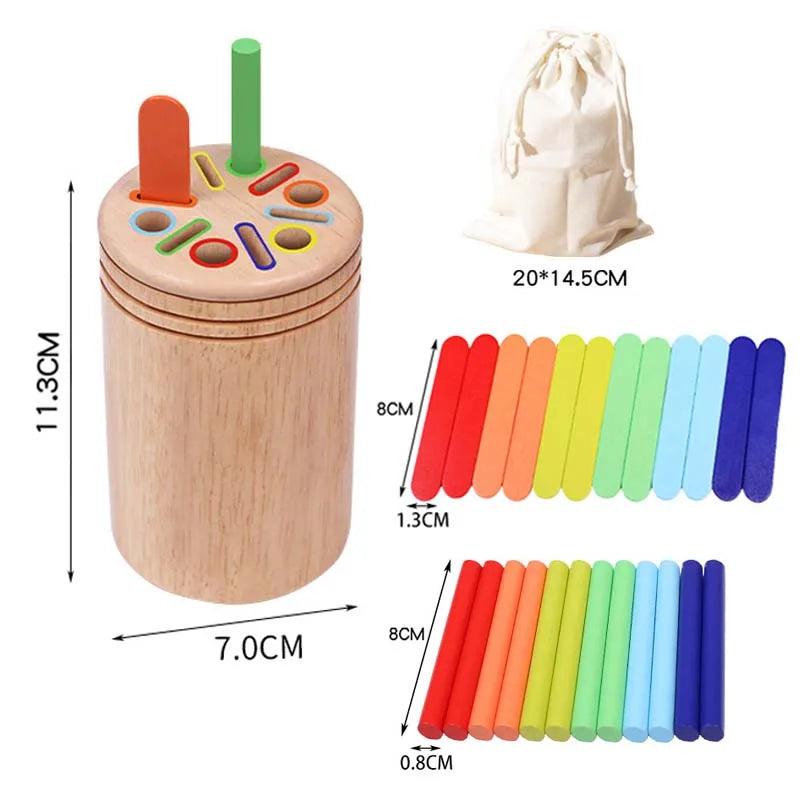 Montessori Wooden Color Sorting Toy