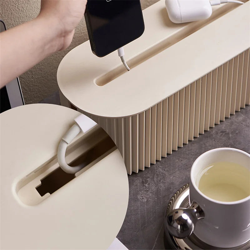 Nordic Plug Board Storage Box Cable Wire Organizer