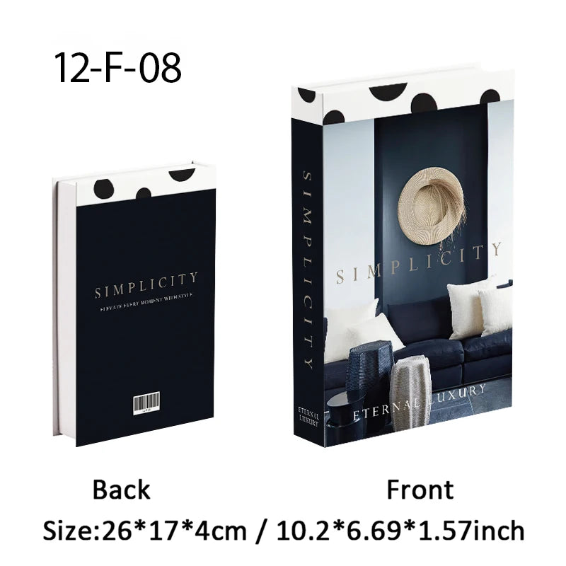 Luxury Decorative Fake Book with Hidden Storage