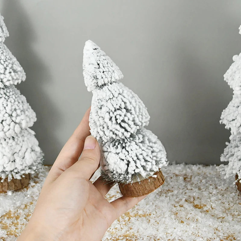 Mini Christmas Snow Pine Trees