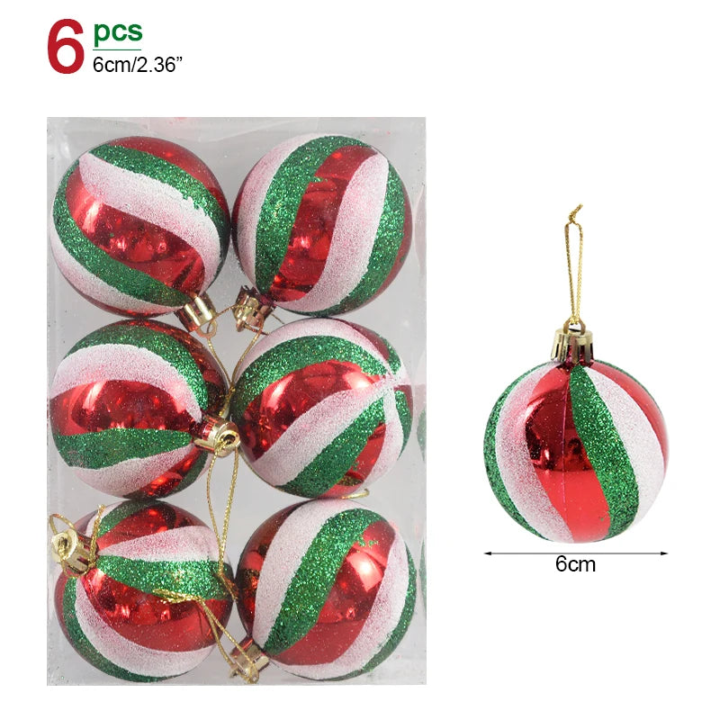 Clear Hanging Baubles for Christmas Tree Decoration