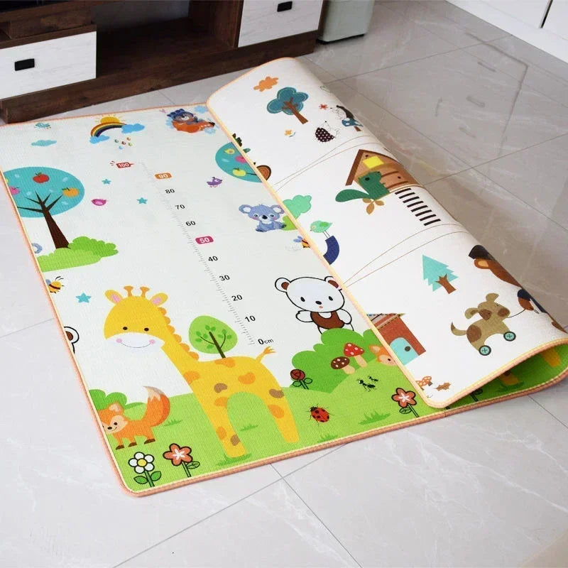 Foldable Double-Sided Baby Play Mat – Soft Foam Educational Rug