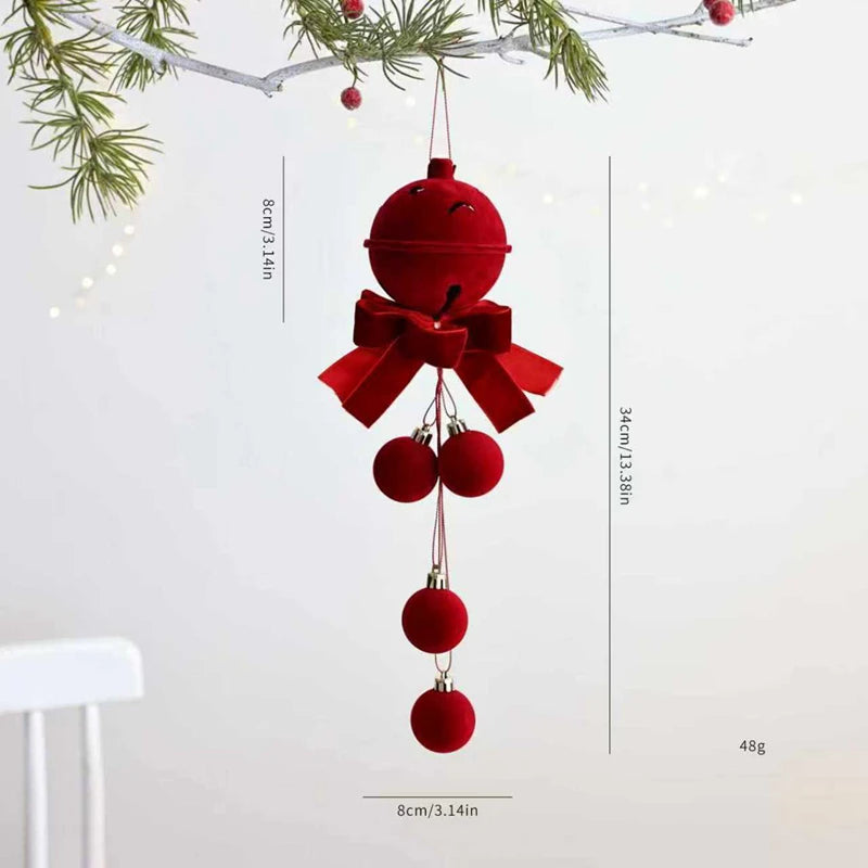 Christmas Ball Ornament with Nordic Bells
