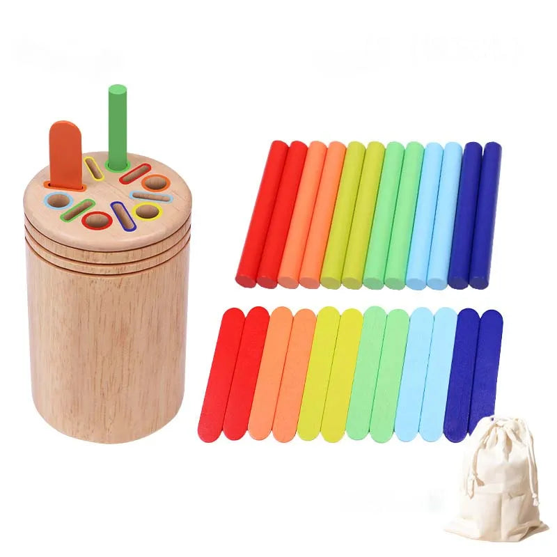 Montessori Wooden Color Sorting Toy