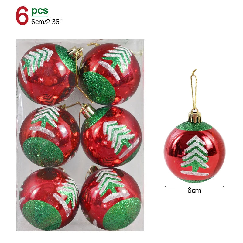 Clear Hanging Baubles for Christmas Tree Decoration