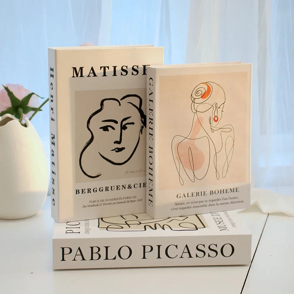 3Pcs Fashion Fake Books Living Room Decoration Designer Books