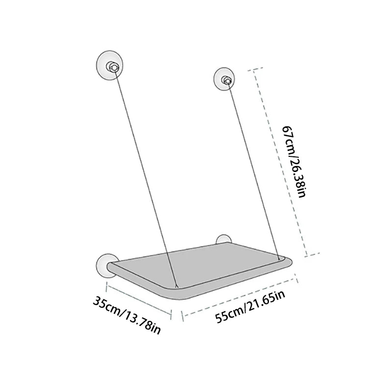 Ultra-Soft Pet Window Hammock Bed