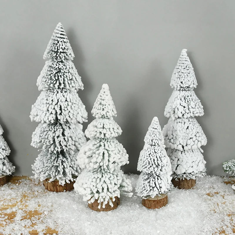 Mini Christmas Snow Pine Trees