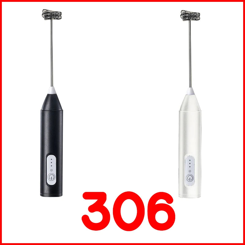 Upgraded USB Rechargeable Handheld Frother – 3-Speed Milk Whisk, Egg Beater & Mini Blender