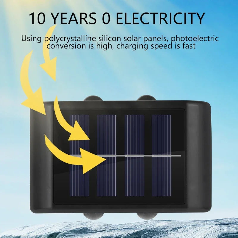 Solar Waterproof Wall Light for Courtyard Garden