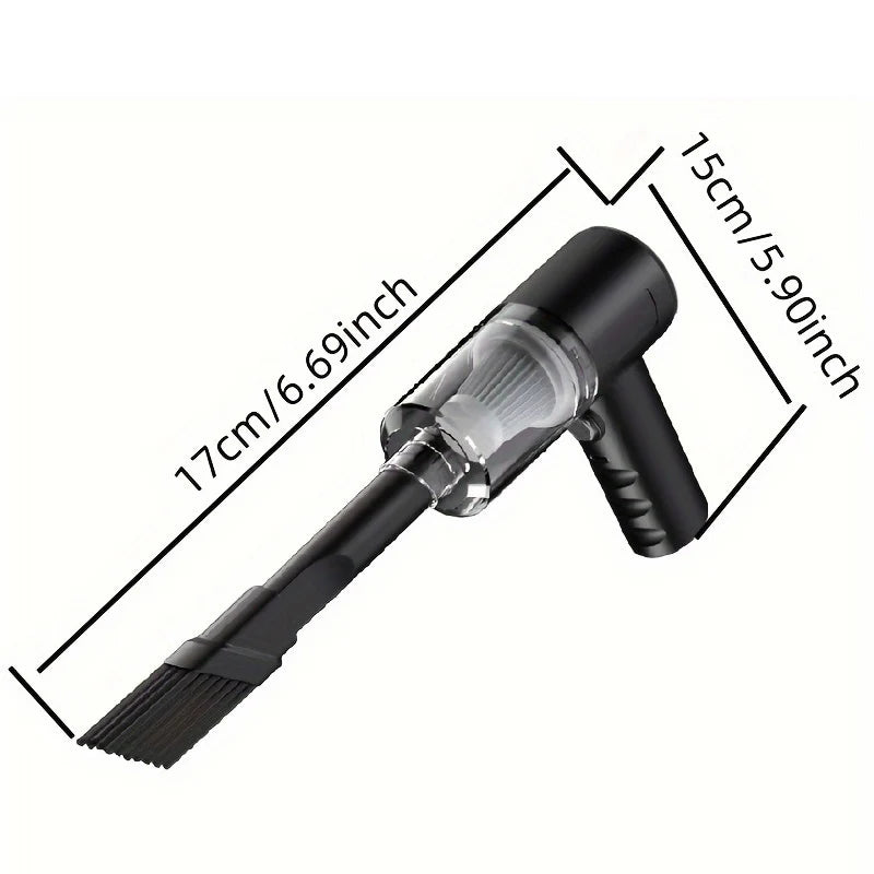 Wireless Handheld Vacuum – 15000Pa Strong Suction for Car & Home | USB Rechargeable