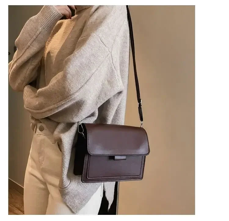 Leather Flap Bag for Women
