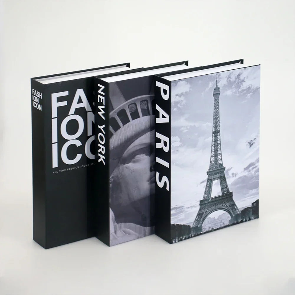 3Pcs Fashion Fake Books Living Room Decoration Designer Books