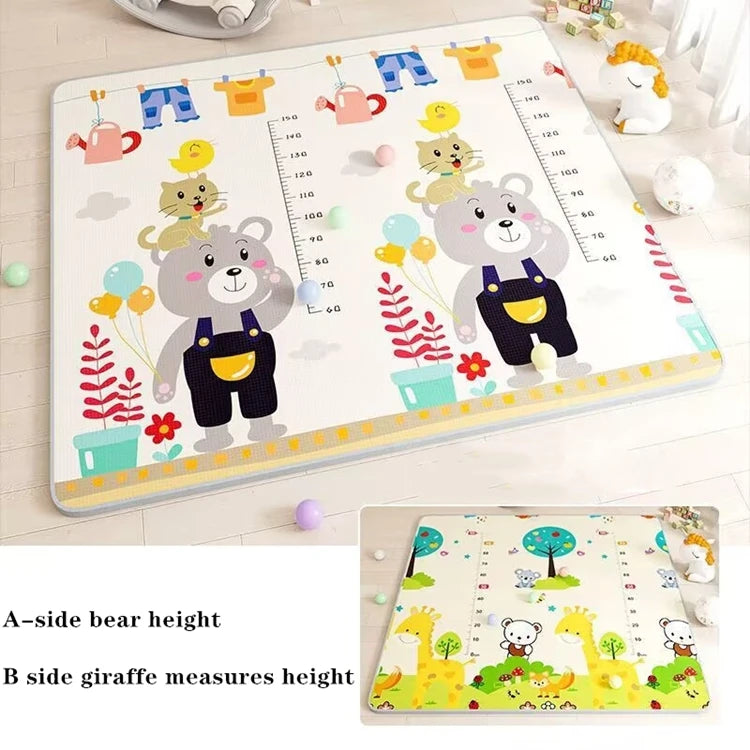 Foldable Double-Sided Baby Play Mat – Soft Foam Educational Rug