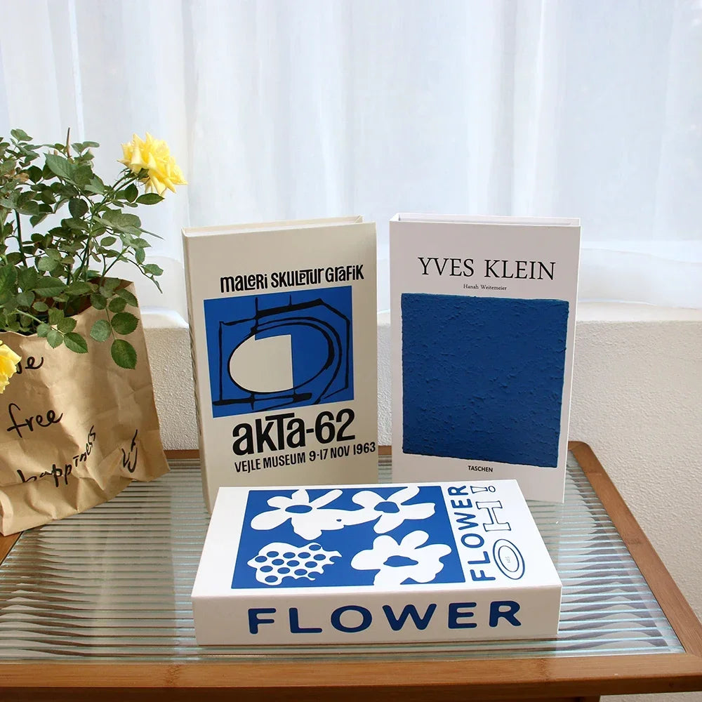3Pcs Fashion Fake Books Living Room Decoration Designer Books