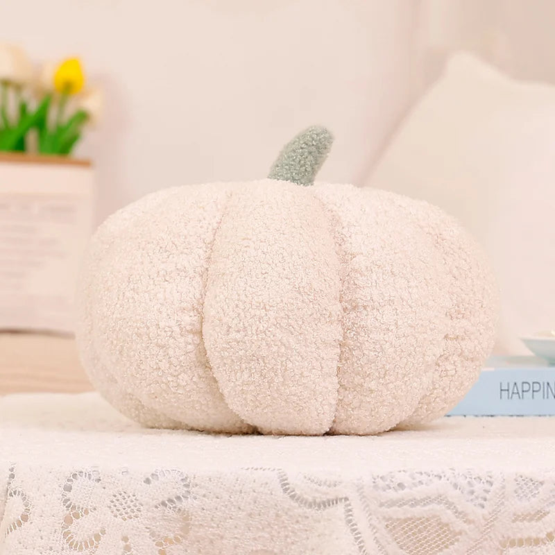 Pumpkin Shaped Plush Throw Pillow