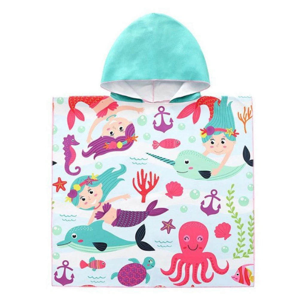  Kids hooded bath towel with unicorn design, perfect for fun and cozy bath times.