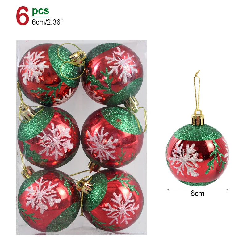 Clear Hanging Baubles for Christmas Tree Decoration