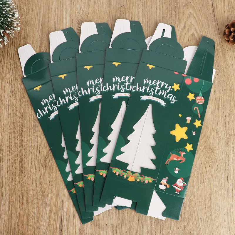 Christmas Tree Gift Boxes with Clear Window