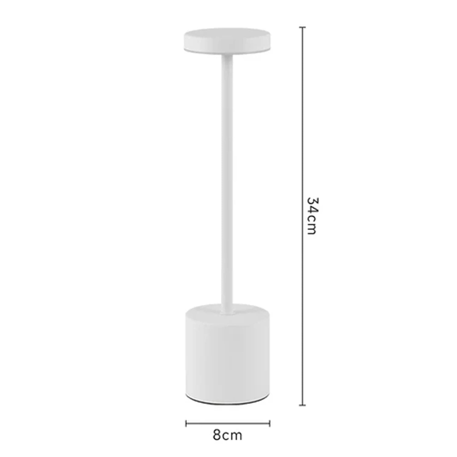 Touch Control LED Lamp – Portable, Dimmable, Metal Design