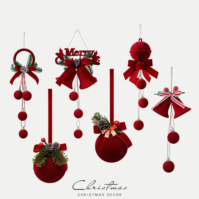 Christmas Ball Ornament with Nordic Bells