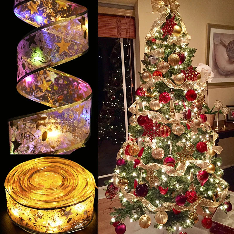 LED Ribbon Lights – Christmas Tree Bows & DIY Holiday Decorations