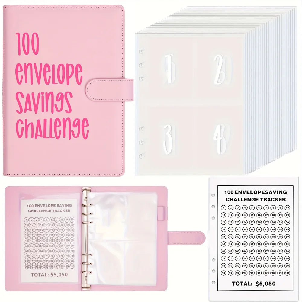 100 Envelopes Money Saving Challenge Budget Binder