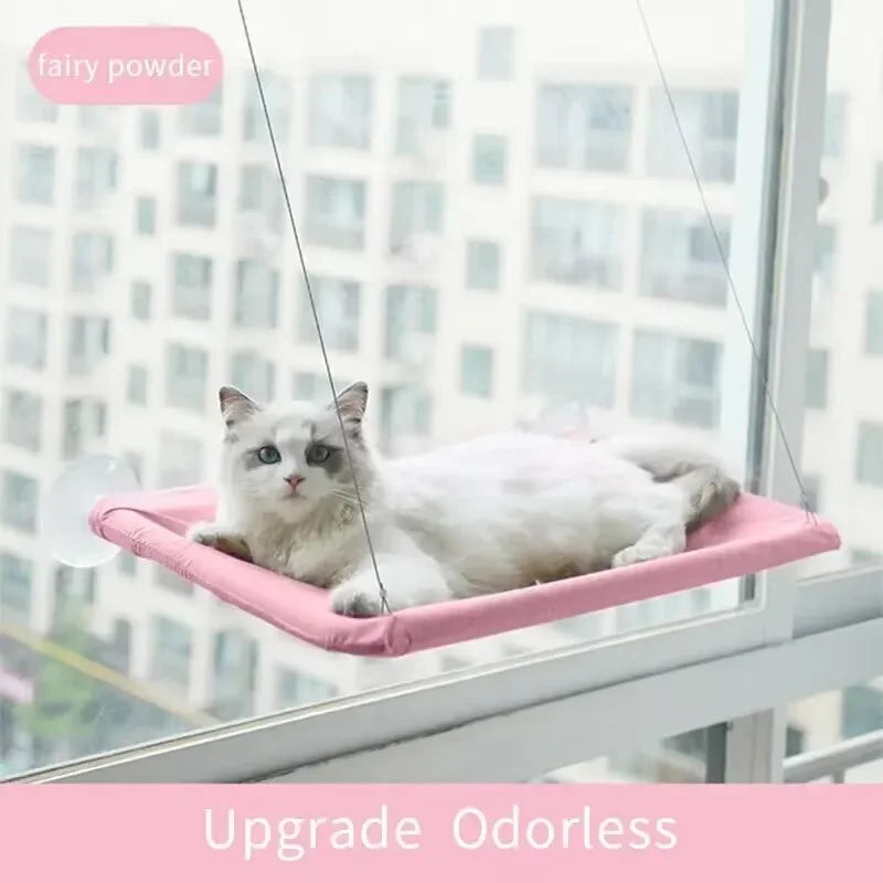 Ultra-Soft Pet Window Hammock Bed