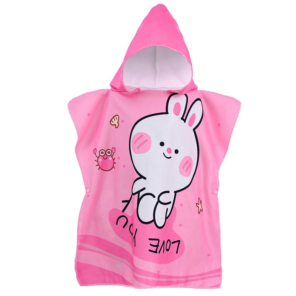 Kids hooded bath towel with unicorn design, perfect for fun and cozy bath times.