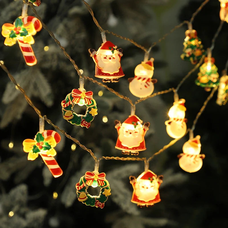 Christmas LED String Lights – Santa Claus & Gingerbread Man