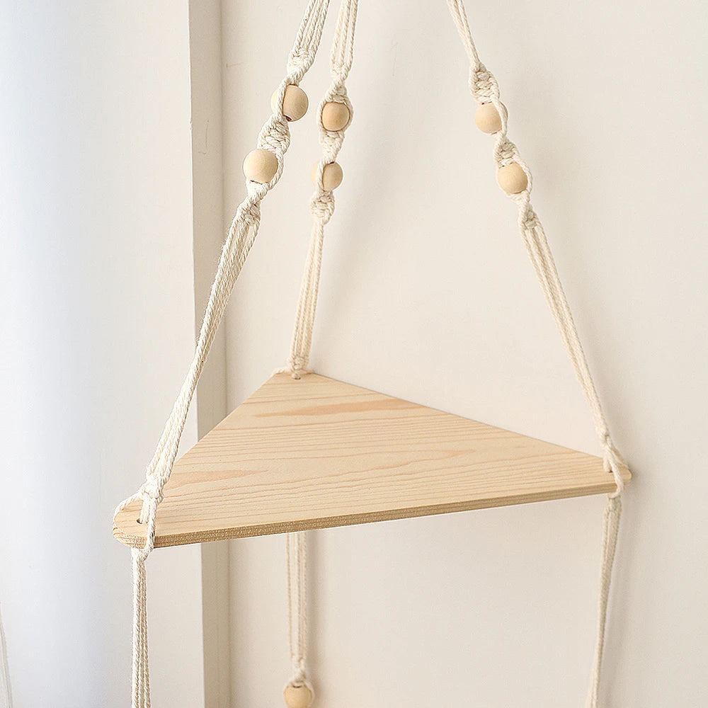 Macramé Wall Hanging Shelf Floating Wall Shelf