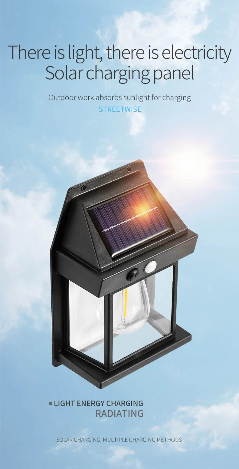 Motion Sensor Solar Night Lamp