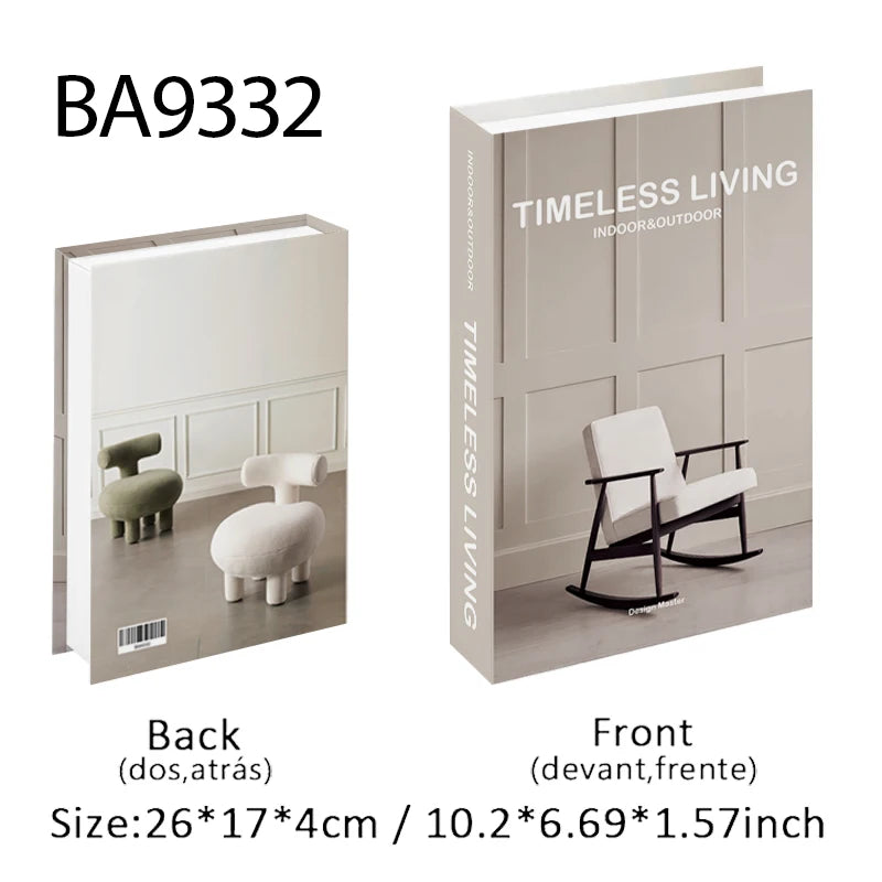 Luxury Decorative Fake Book with Hidden Storage