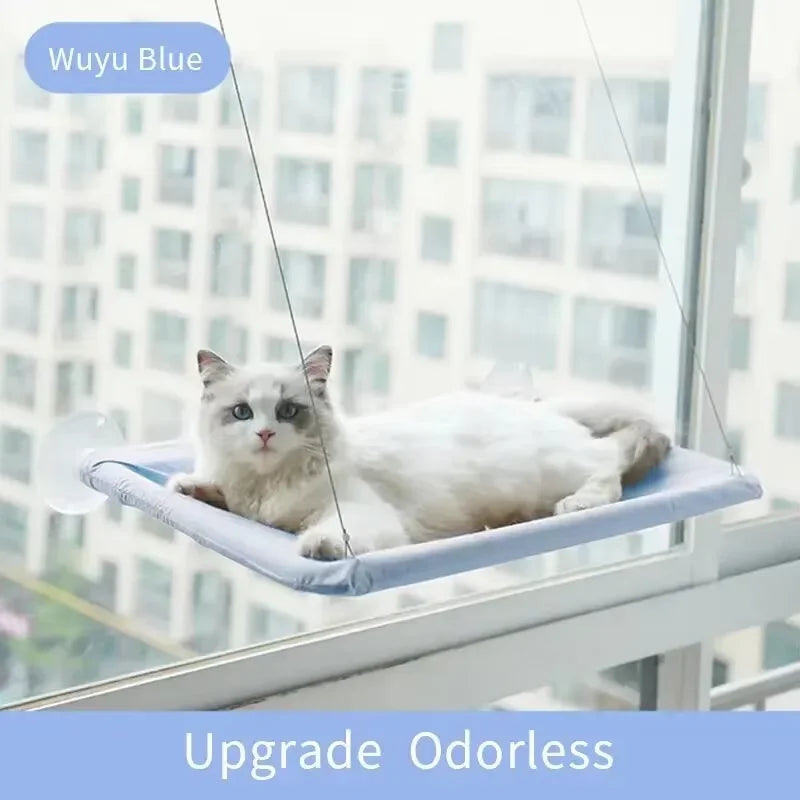 Ultra-Soft Pet Window Hammock Bed