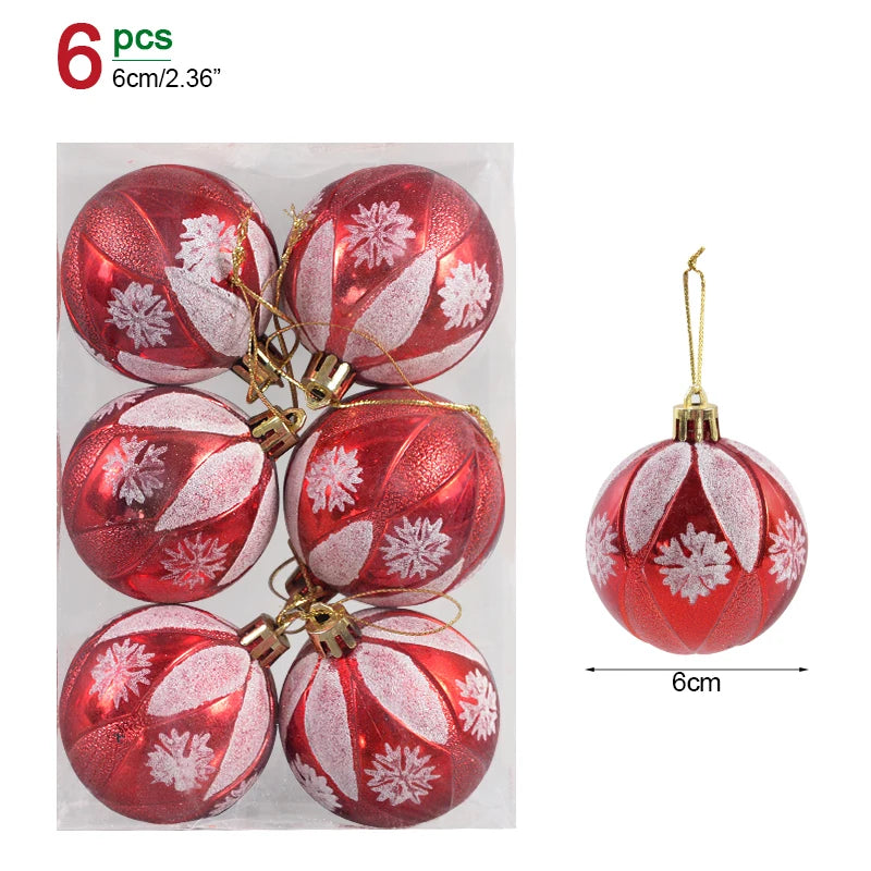 Clear Hanging Baubles for Christmas Tree Decoration