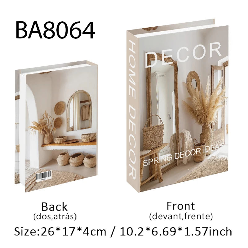 Luxury Decorative Fake Book with Hidden Storage