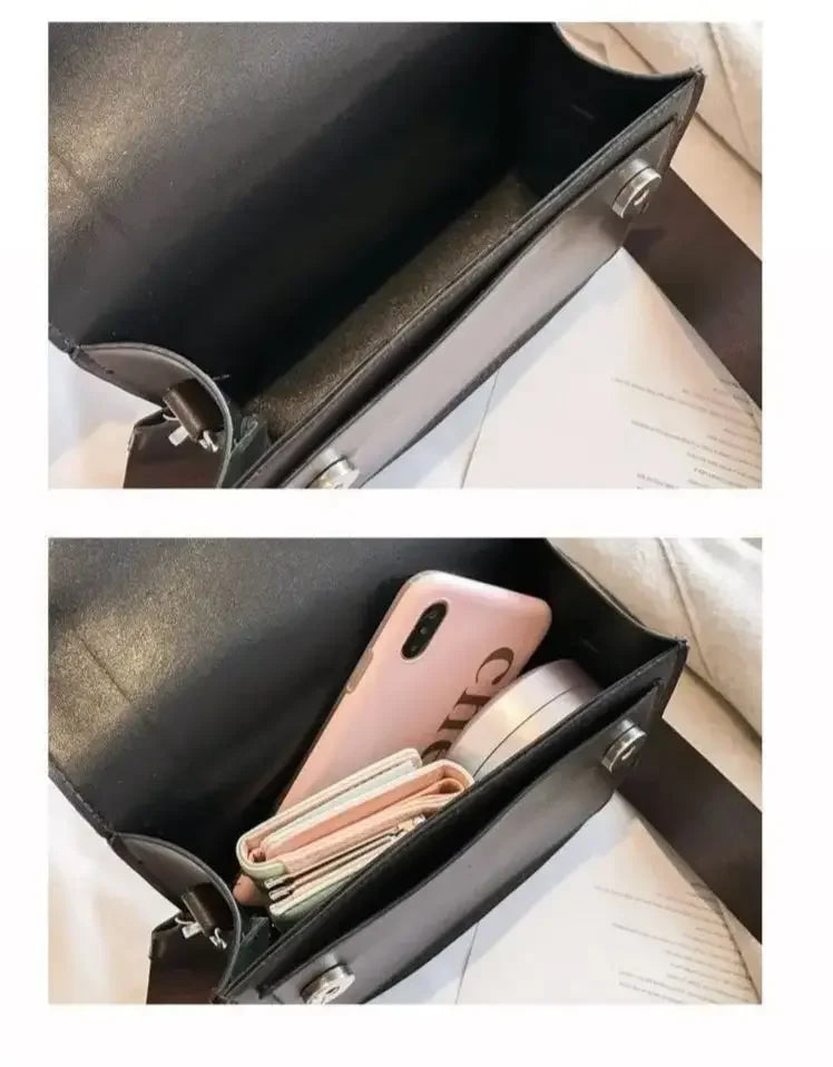 Leather Flap Bag for Women