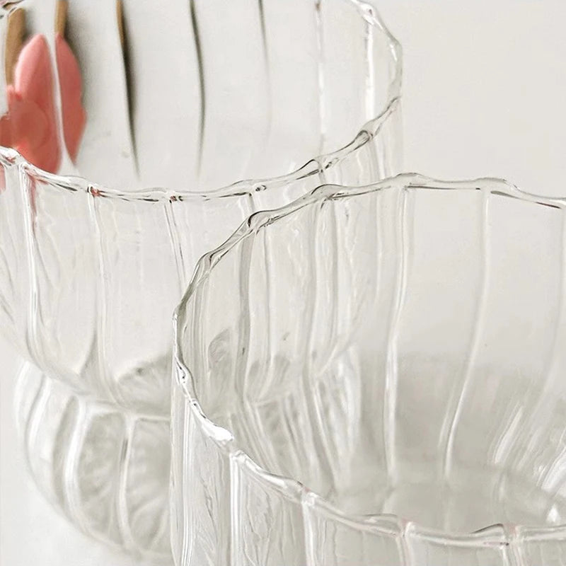 Close-up of a clear glass with a white background