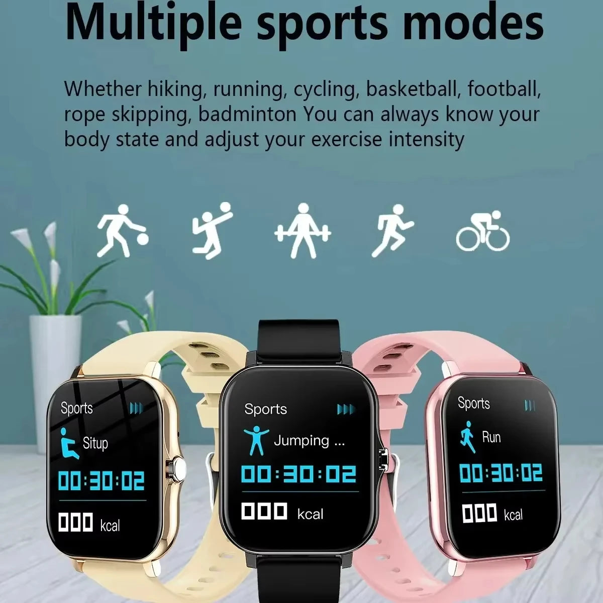 Xiaomi Smartwatch for Men & Women – Waterproof Fitness Tracker with Heart Rate Monitor, Compatible with Android & iOS
