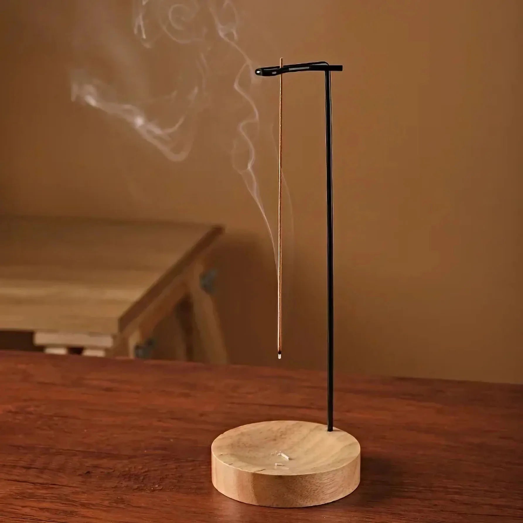Upside Down Wooden Incense Burner