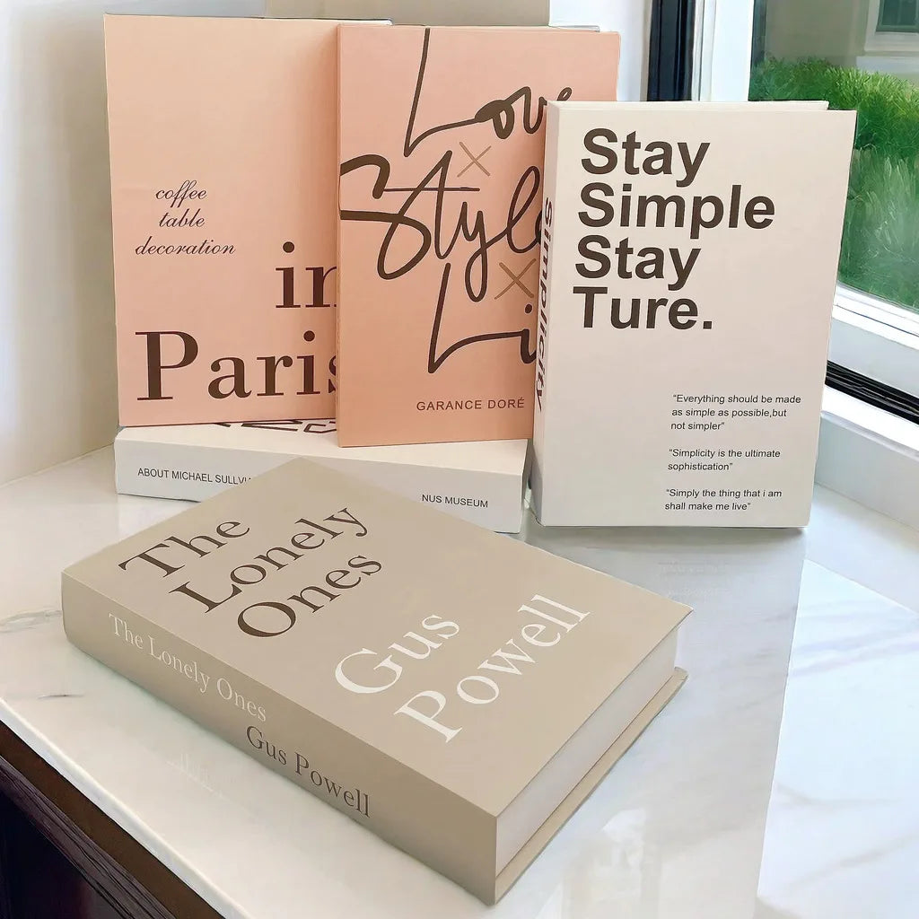 Luxury Decorative Fake Book with Hidden Storage