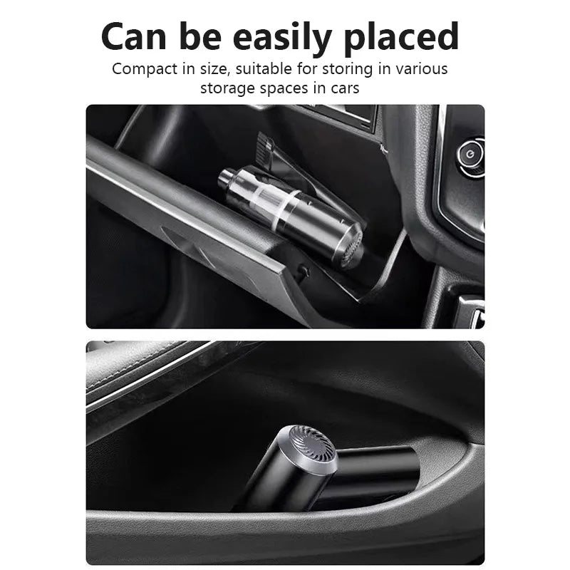 Wireless Handheld Vacuum – 15000Pa Strong Suction for Car & Home | USB Rechargeable