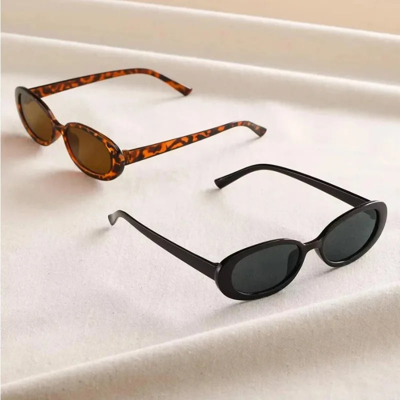 Vintage Oval Sunglasses for Women