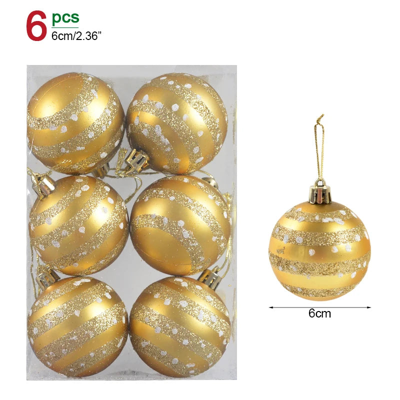 Clear Hanging Baubles for Christmas Tree Decoration